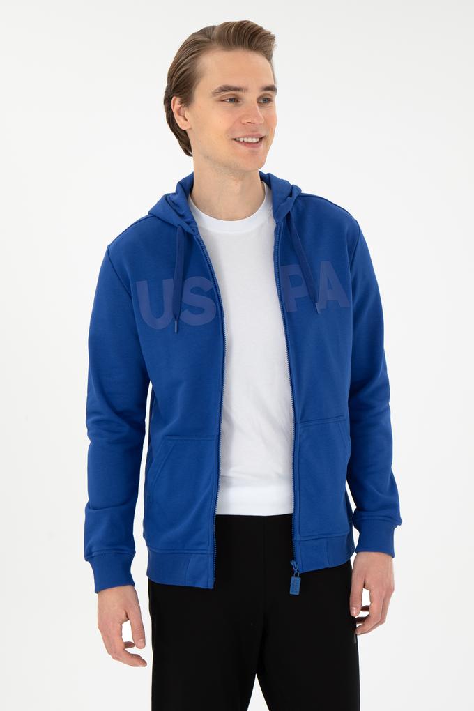 Erkek Saks Örme Hırka