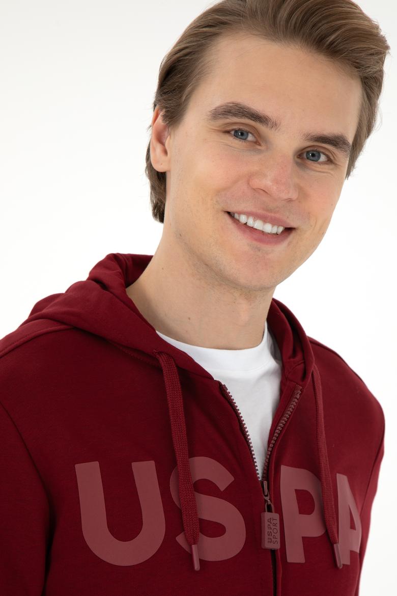 Erkek Bordo Örme Hırka - 50289029117