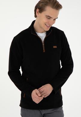 Erkek Siyah Sweatshirt - 50290609046