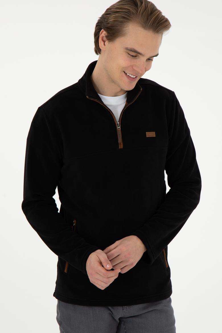 Erkek Siyah Sweatshirt - 50290609046