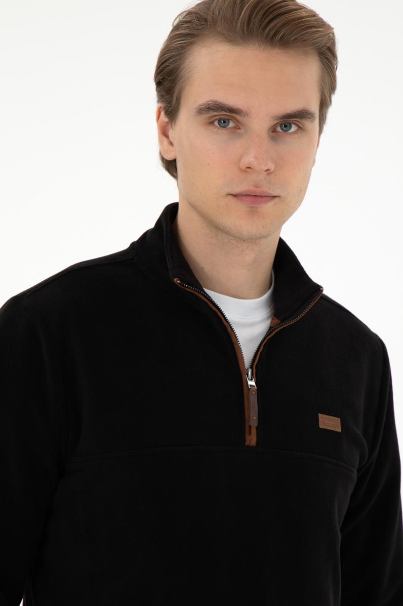 Erkek Siyah Sweatshirt