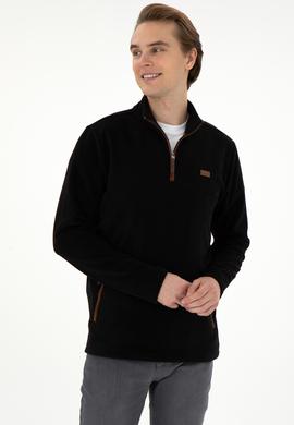 Erkek Siyah Sweatshirt - 50290609046