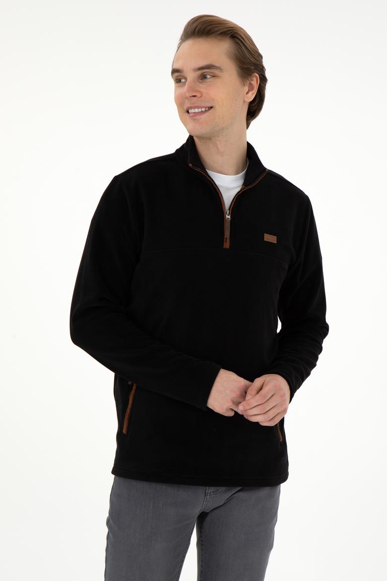 Erkek Siyah Sweatshirt