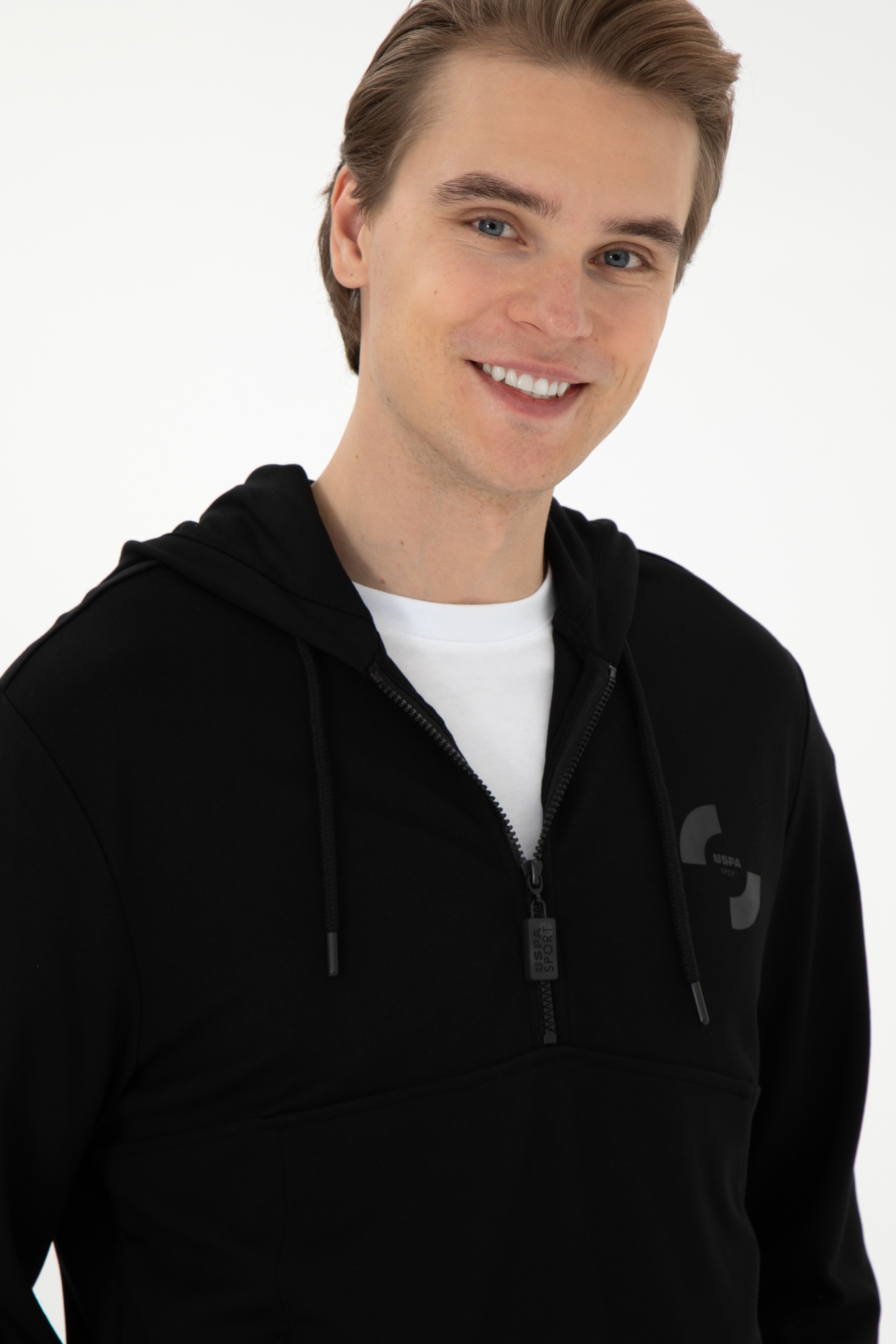 Erkek Siyah Sweatshirt - Image 2