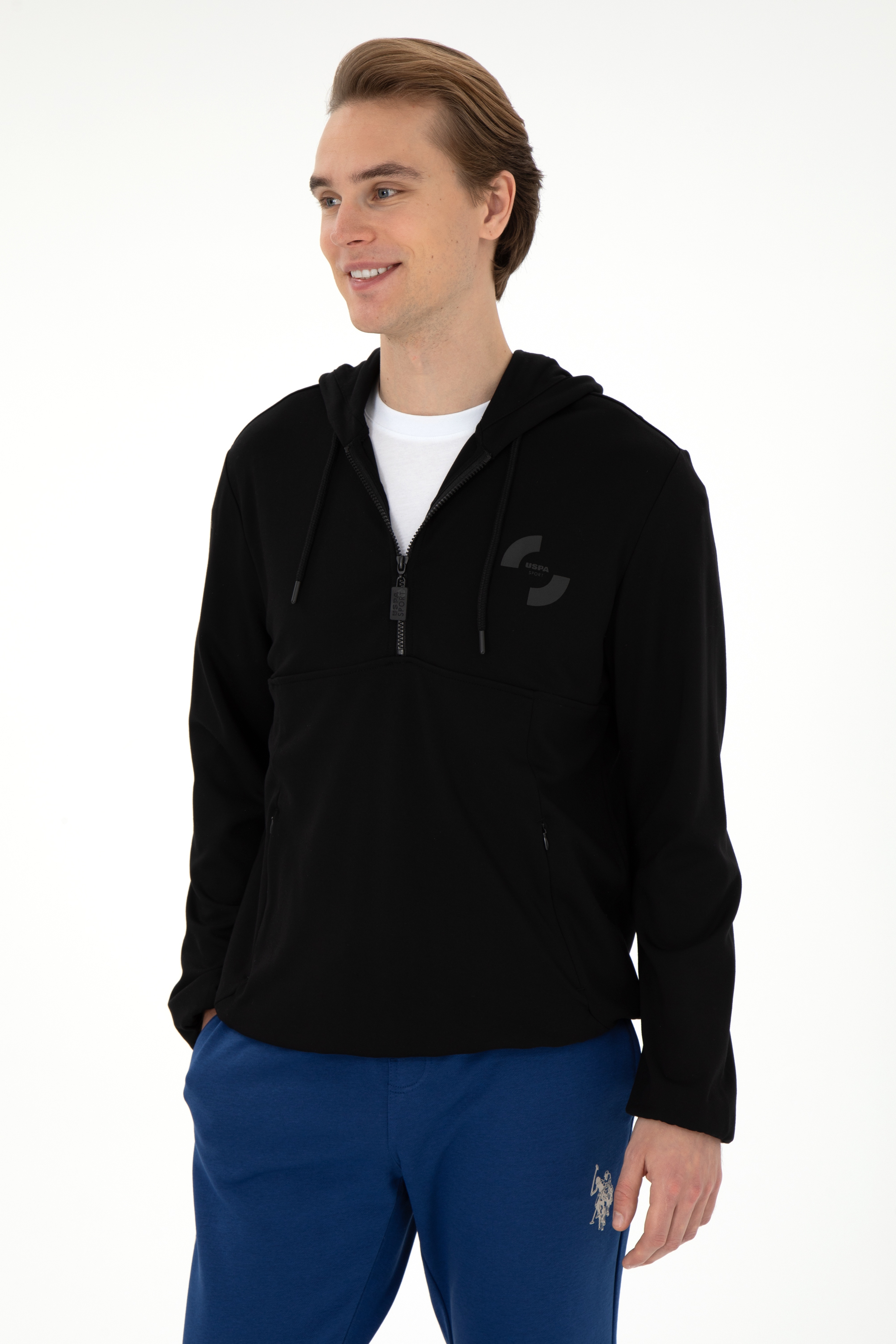 Erkek Siyah Sweatshirt