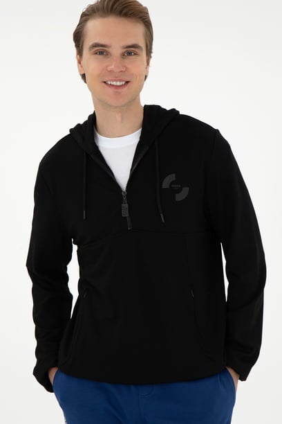 Erkek Siyah Sweatshirt