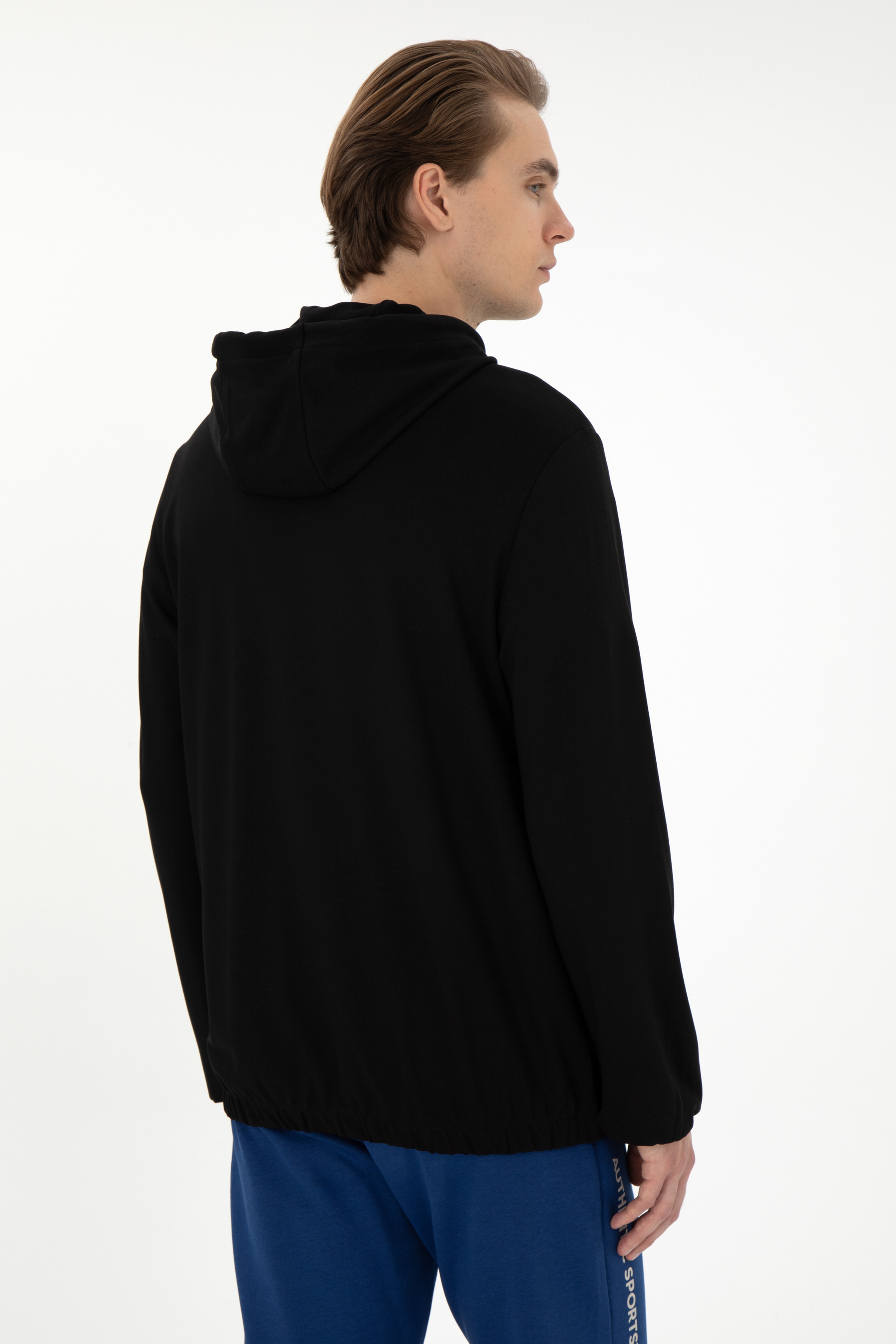 Erkek Siyah Sweatshirt - Image 5
