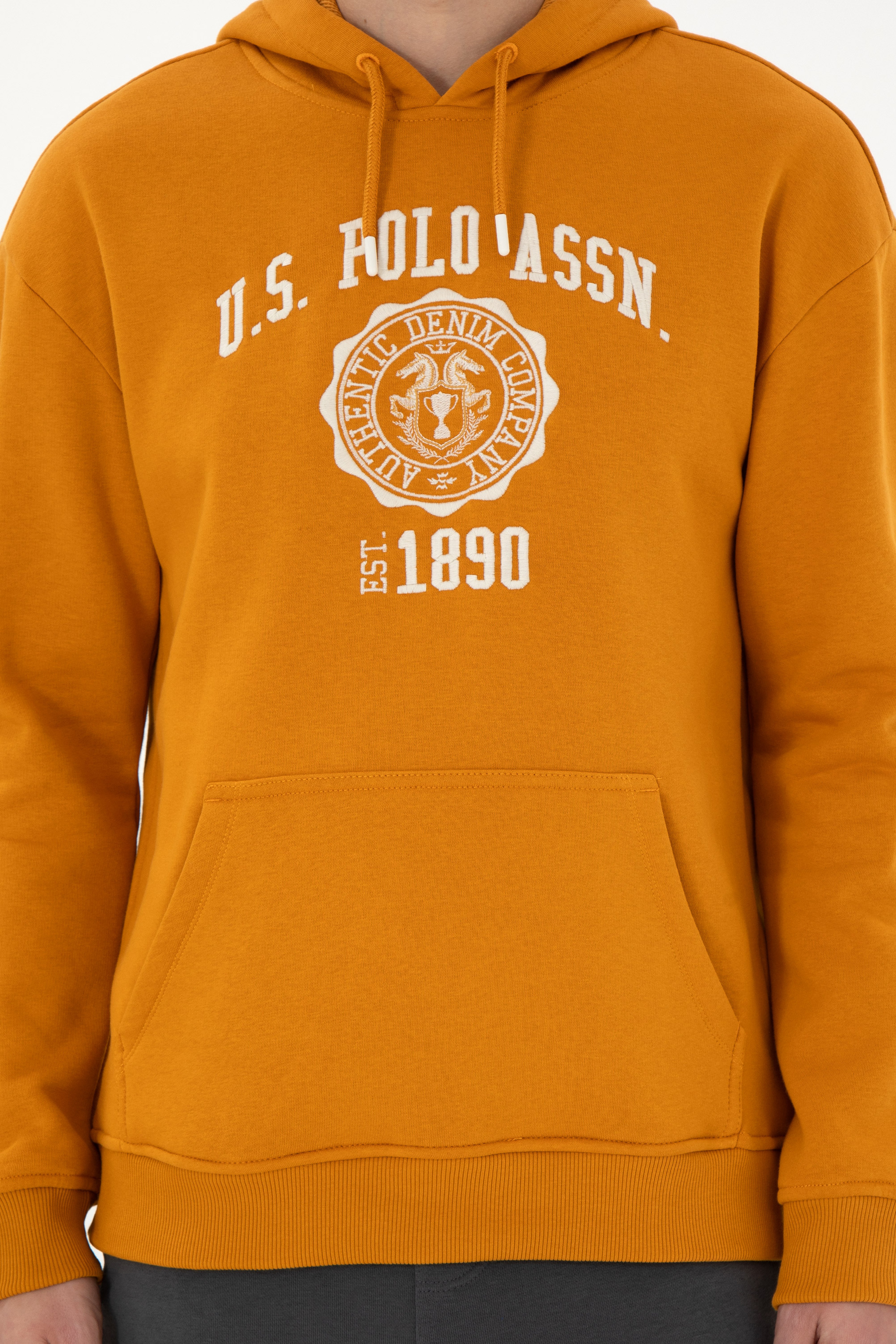 Erkek Hardal Sweatshirt - Image 6