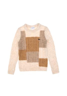 Erkek Çocuk Krem Bisiklet Yaka Kazak - 50293052020