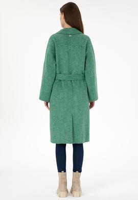 Kadın Koyu Yeşil Kaşe Kaban - 50291501004