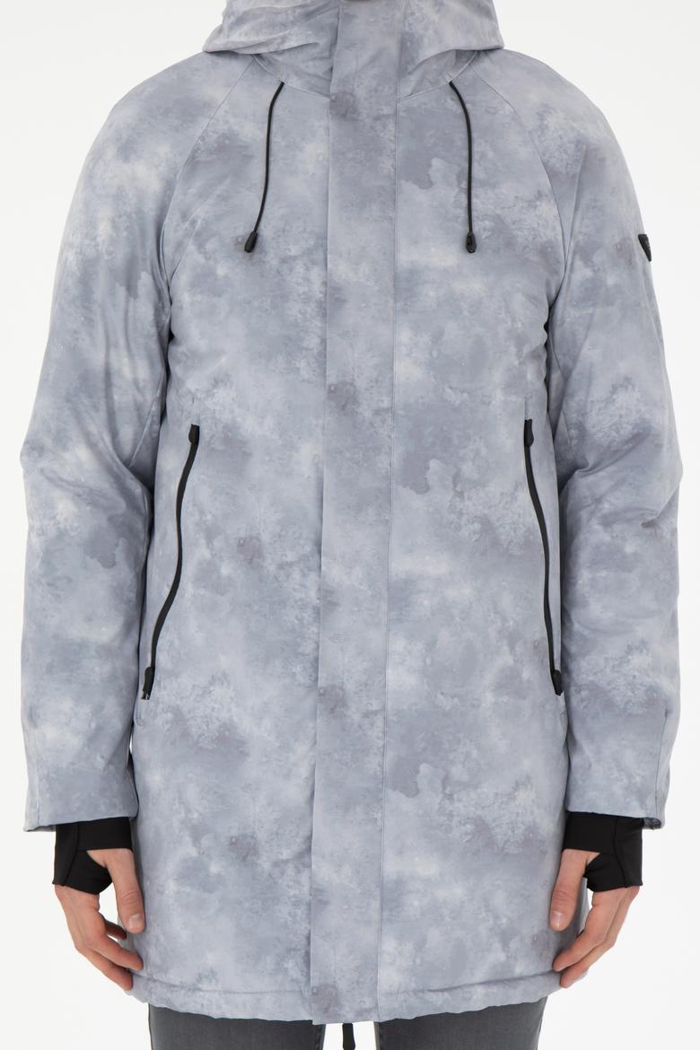 Erkek Gri Kaban - 50292226008