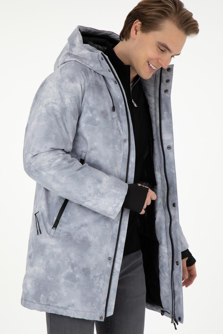 Erkek Gri Kaban - 50292226008