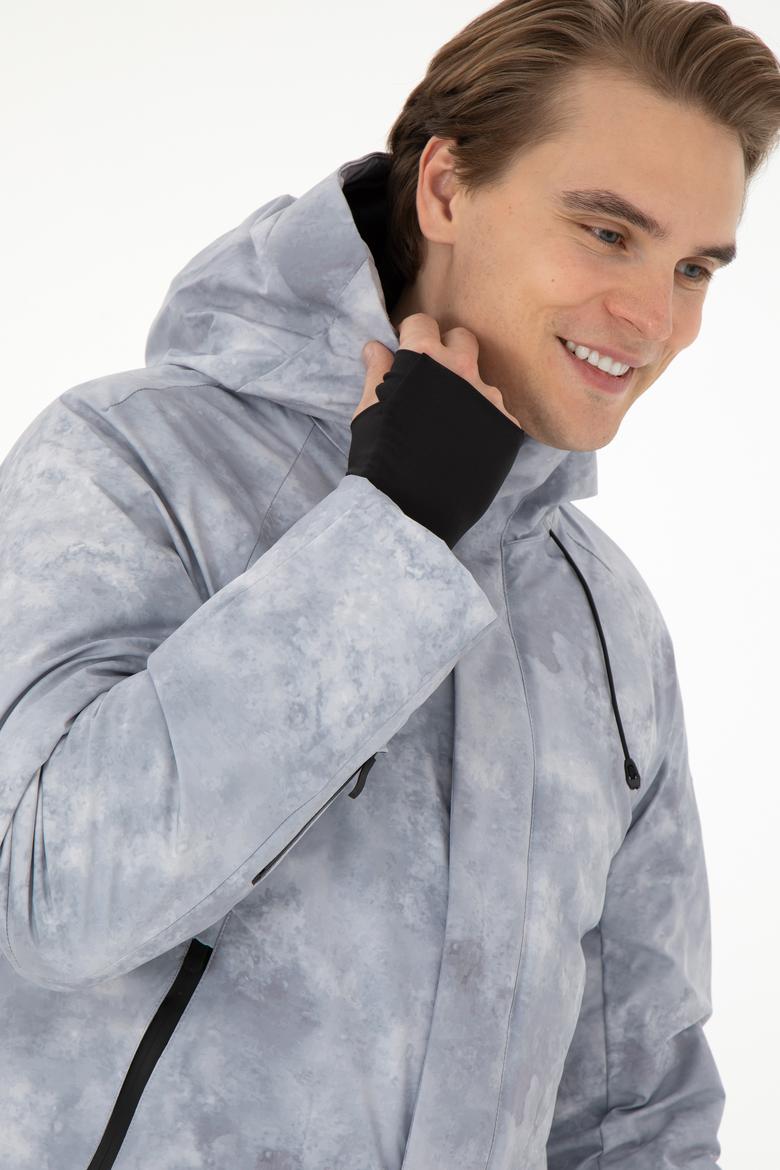 Erkek Gri Kaban - 50292226008