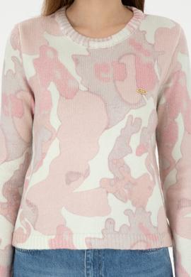 Kadın Somon Bisiklet Yaka Kazak - 50293091042