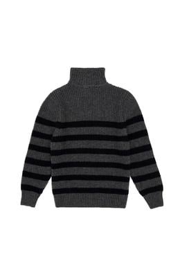 Erkek Çocuk Yarım Fermuarlı Antrasit Melanj Kazak - 50293028018