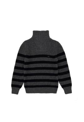 Erkek Çocuk Yarım Fermuarlı Antrasit Melanj Kazak - 50293028018