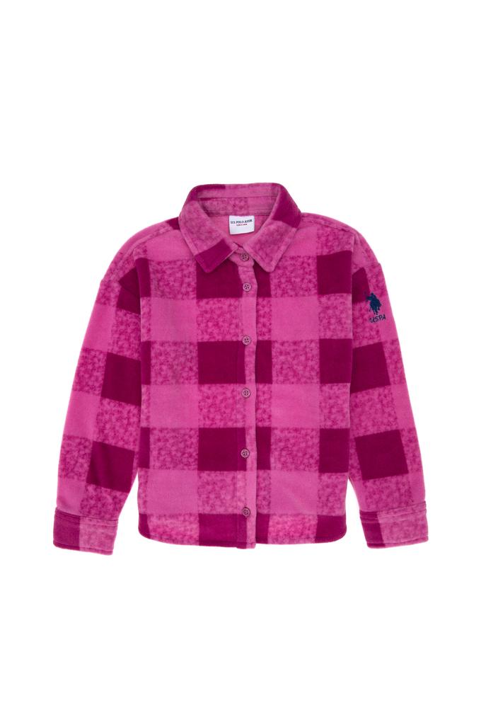 Kız Çocuk Fuşya Örme Gömlek