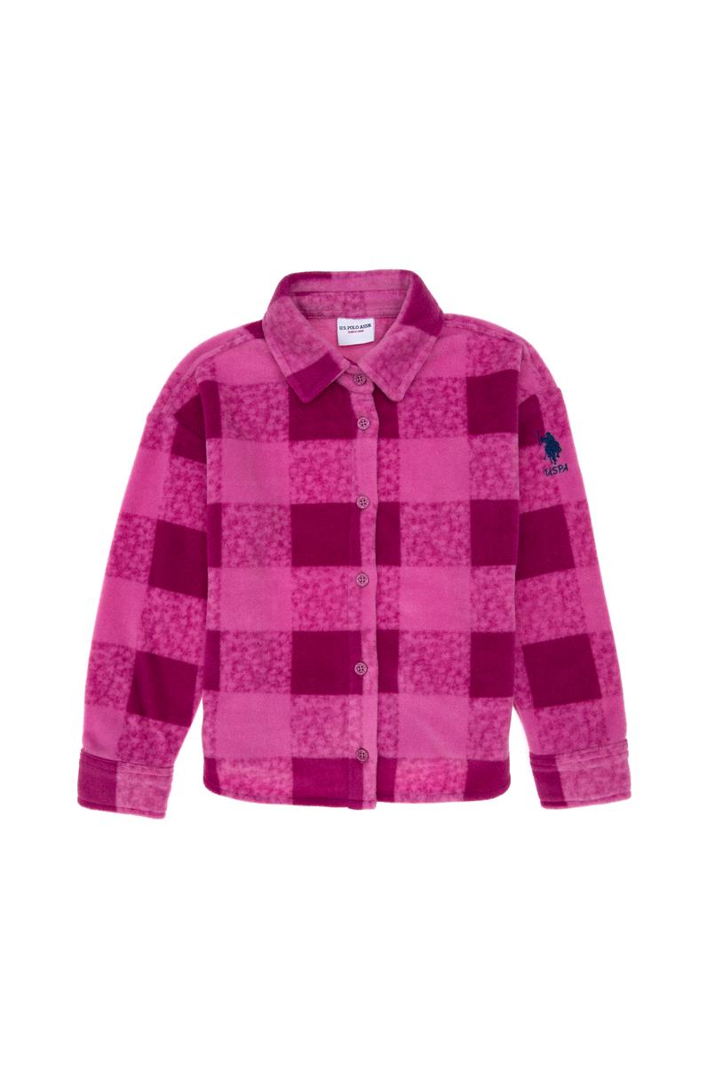 Kız Çocuk Fuşya Örme Gömlek