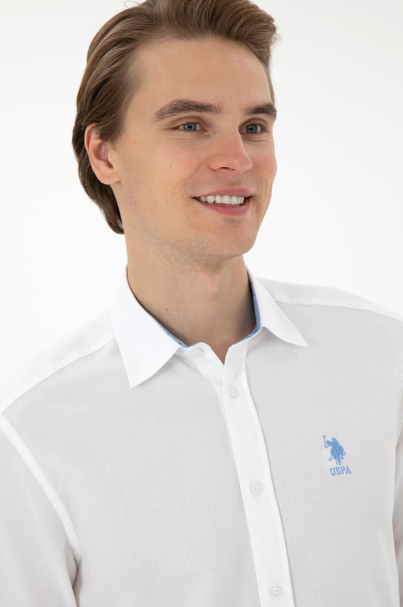 Erkek Beyaz Uzun Kollu Gömlek