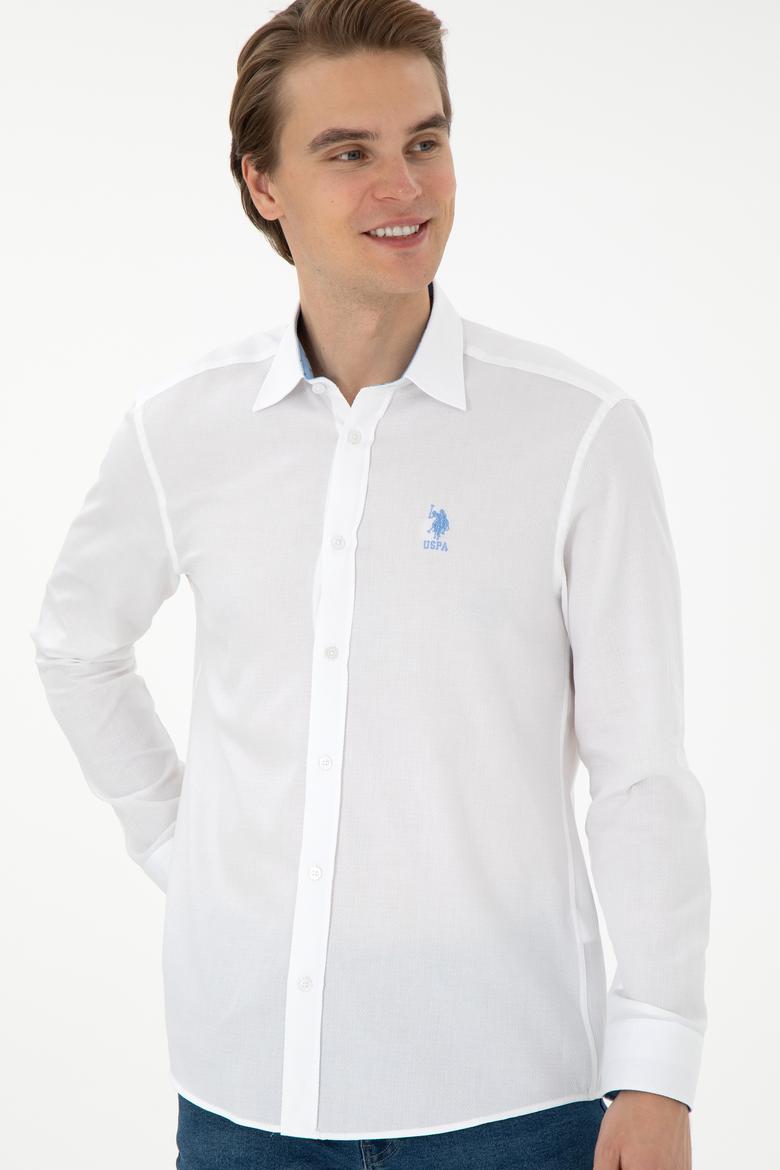 Erkek Beyaz Uzun Kollu Gömlek - 50292303006