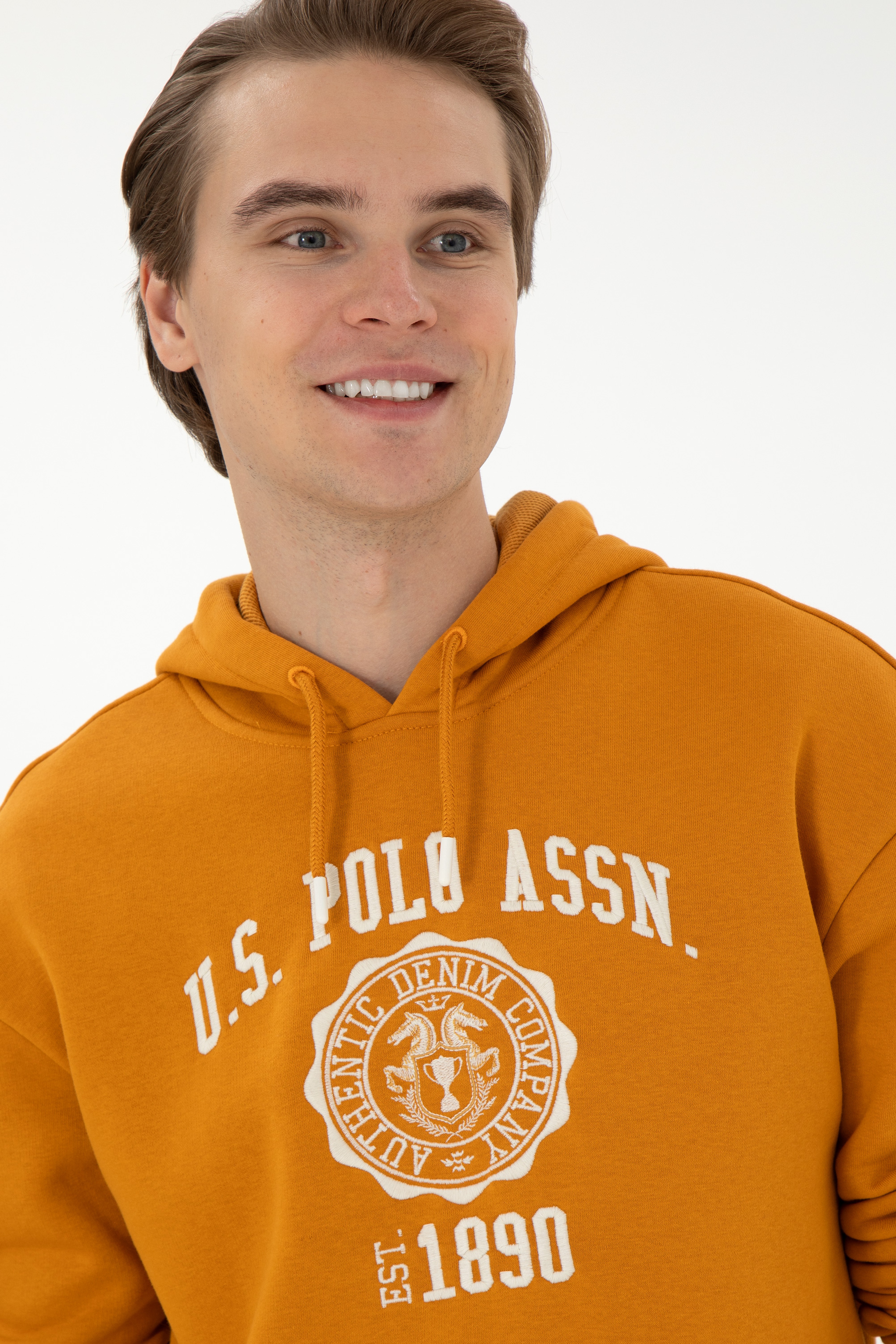 Erkek Hardal Sweatshirt - Image 2