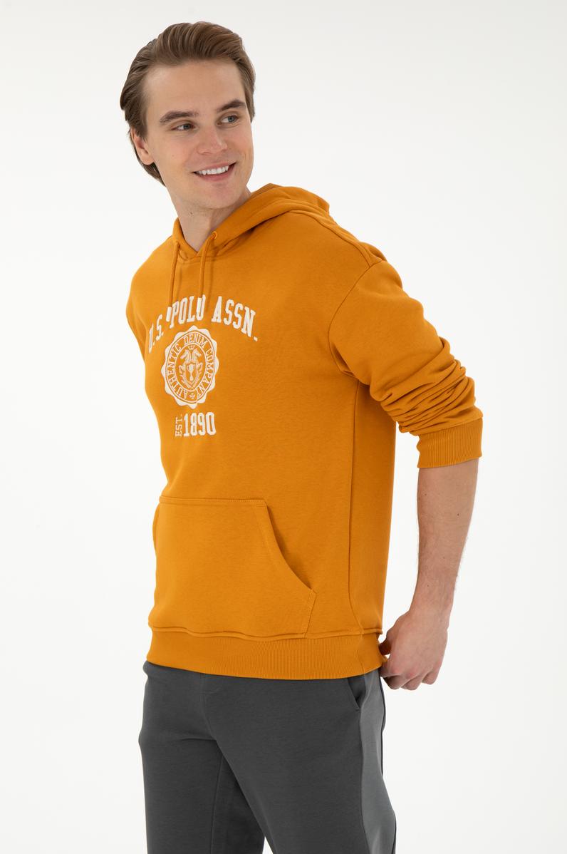Erkek Hardal Sweatshirt