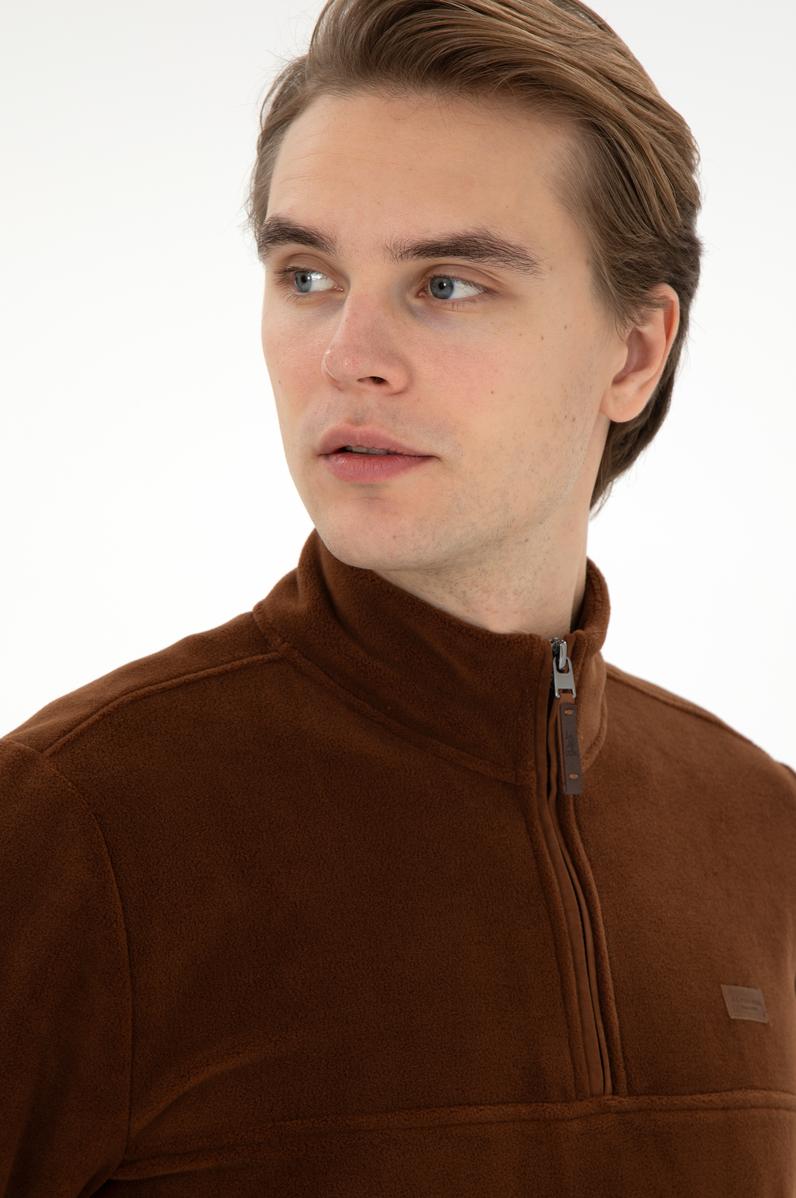 Erkek Kahverengi Sweatshirt