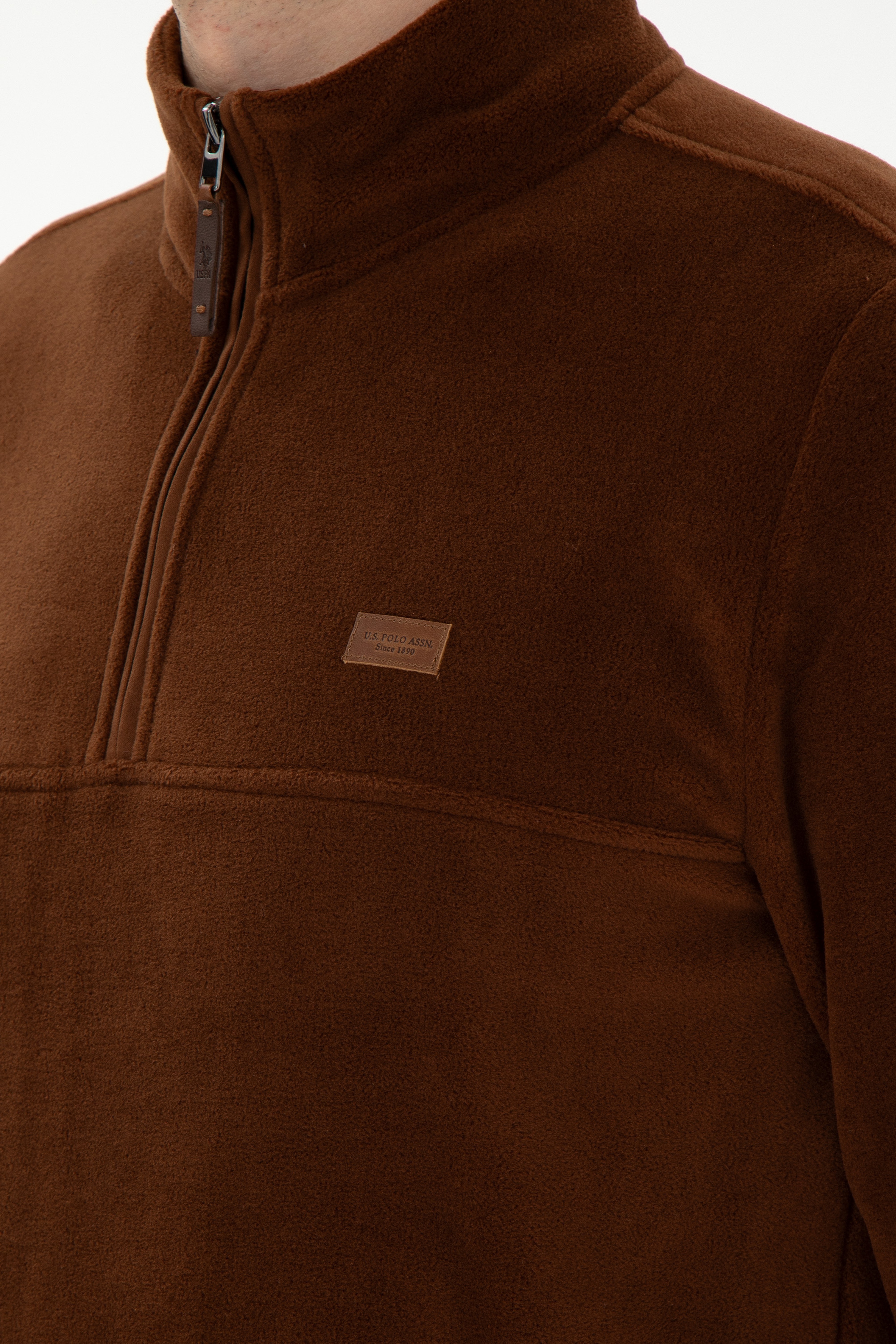 Erkek Kahverengi Sweatshirt - Image 7