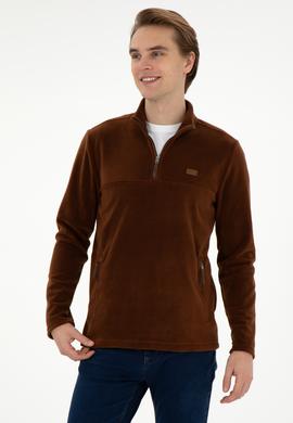 Erkek Kahverengi Sweatshirt - 50290609029