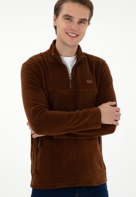 Erkek Kahverengi Sweatshirt - 50290609029