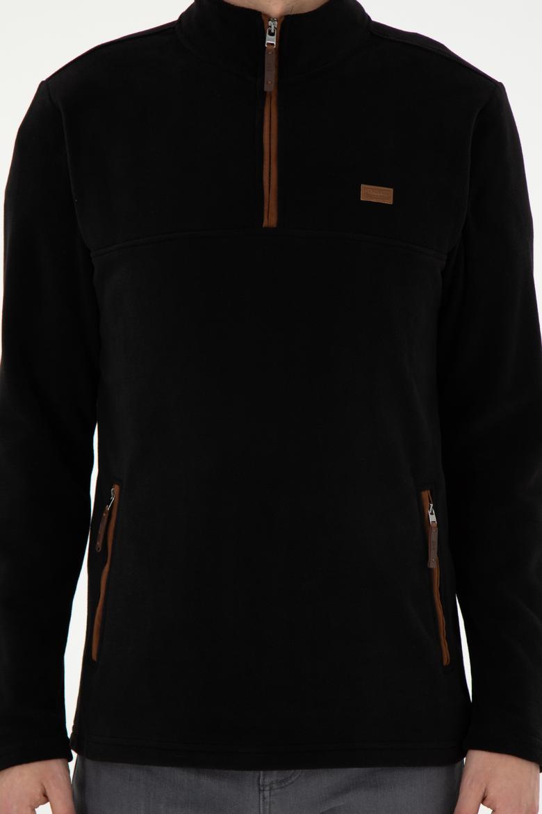 Erkek Siyah Sweatshirt - 50290609046