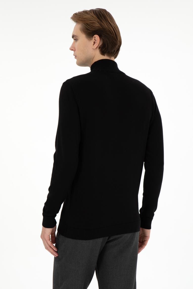 Erkek Siyah Basic Kazak - 50294771006