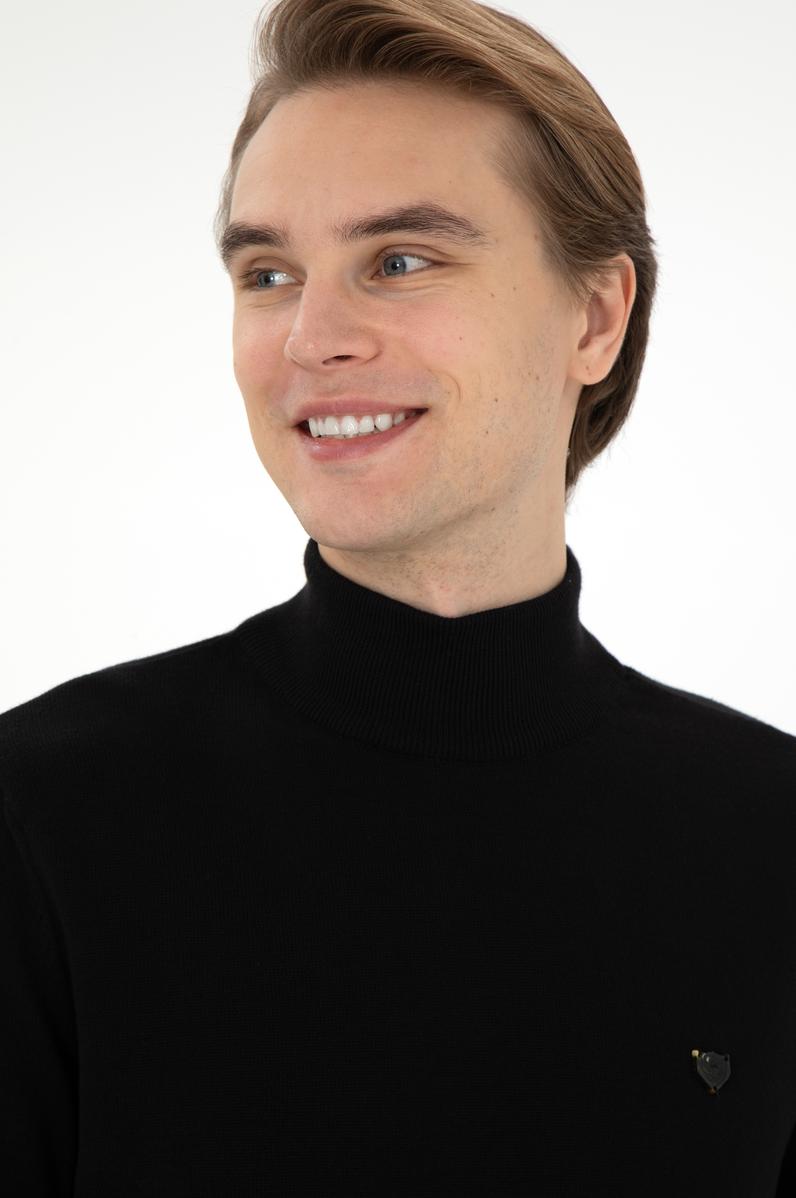 Erkek Siyah Basic Kazak