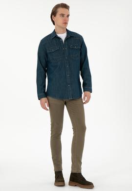 Erkek Kahverengi Jean Pantolon - 50290007016