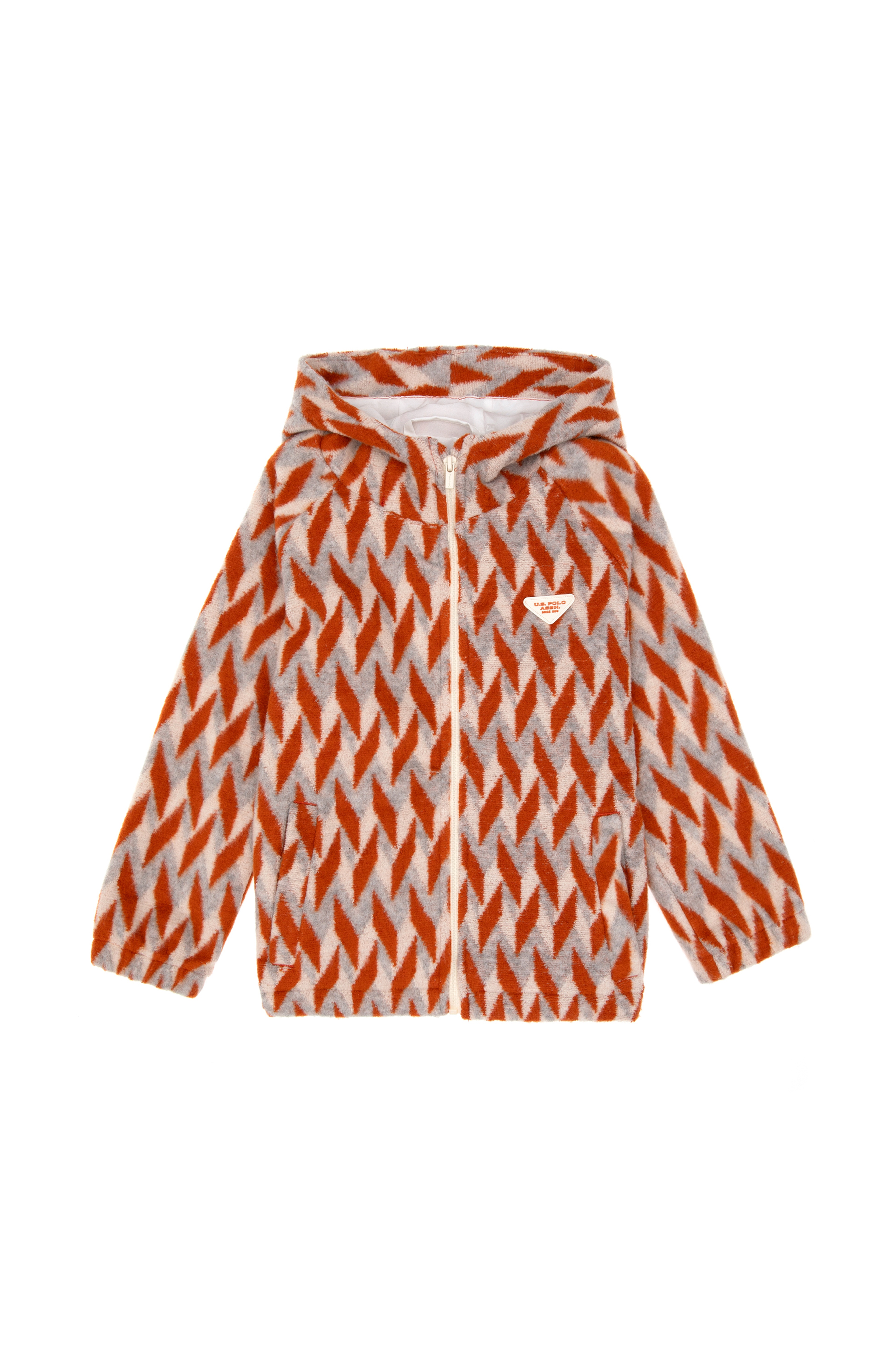 Erkek Çocuk Tarçın Fermuarlı Polar Sweatshirt - Image 1