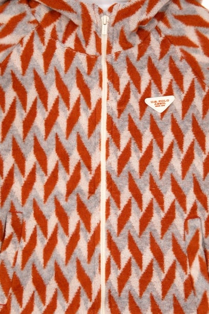 Erkek Çocuk Tarçın Fermuarlı Polar Sweatshirt