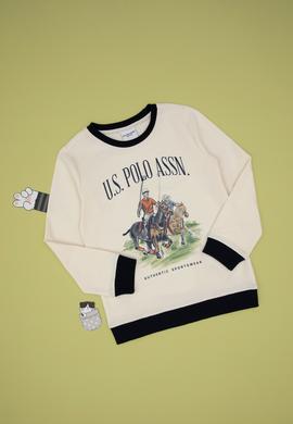 Erkek Çocuk Krem Bisiklet Yaka Sweatshirt - 50293603001