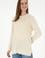Kadın Krem Bisiklet Yaka Kazak