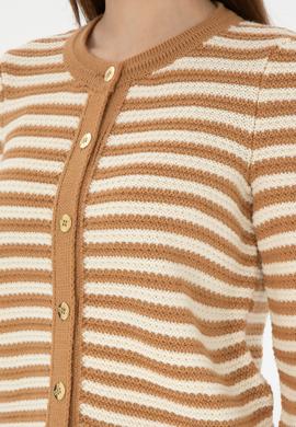 Kadın Camel Triko Hırka - 50297119018