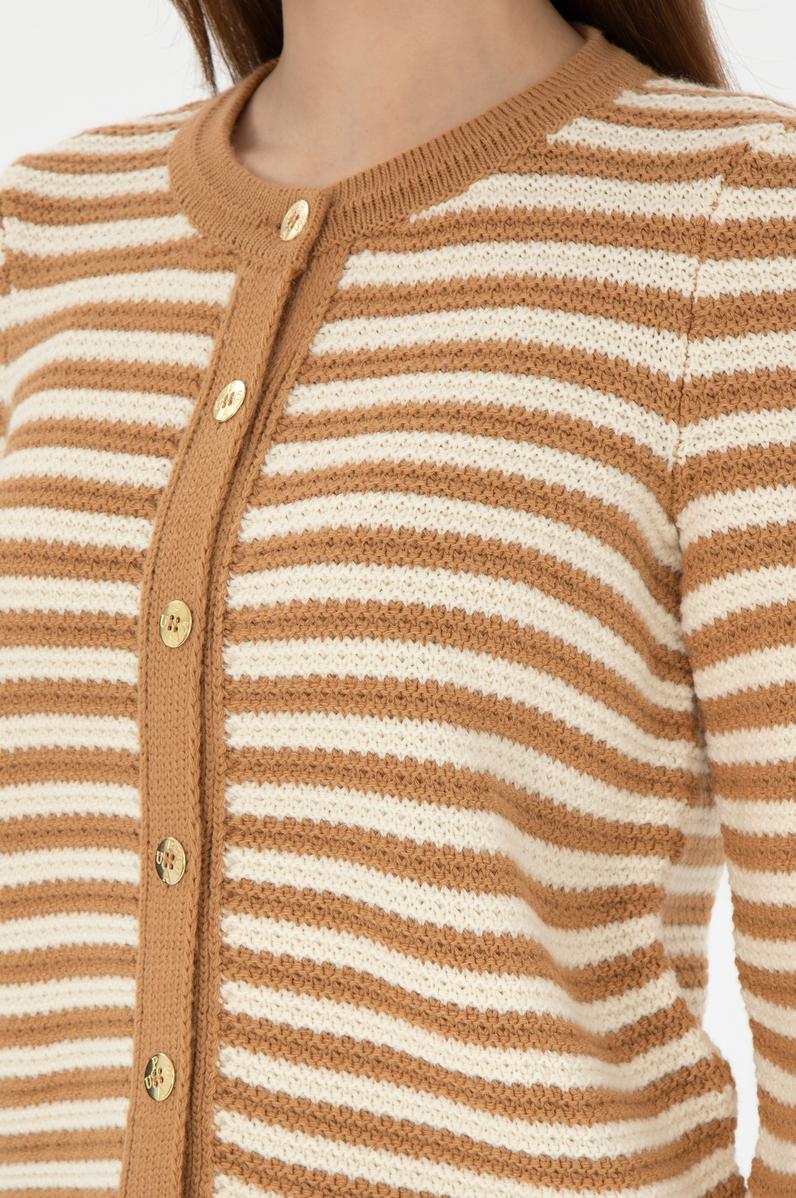 Kadın Camel Triko Hırka