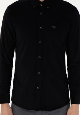Erkek Siyah Uzun Kollu Gömlek - 50291395070