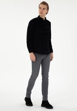 Erkek Siyah Uzun Kollu Gömlek - 50291395070