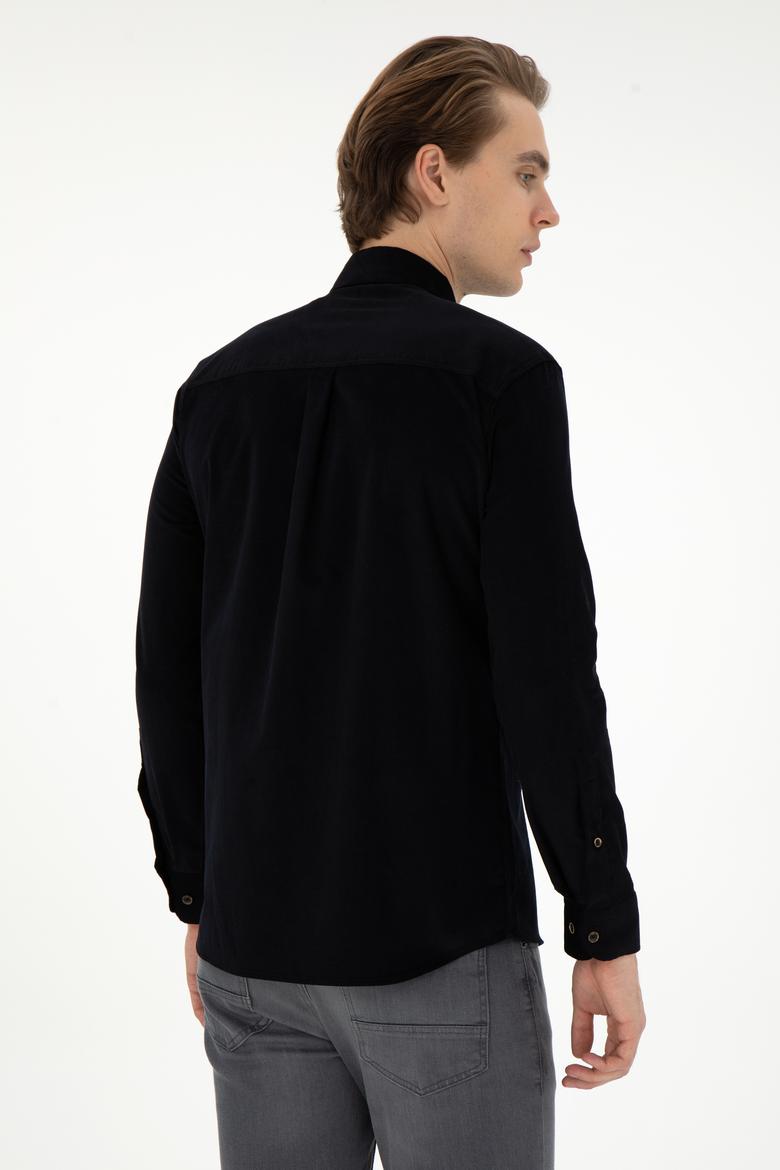 Erkek Siyah Uzun Kollu Gömlek - 50291395070