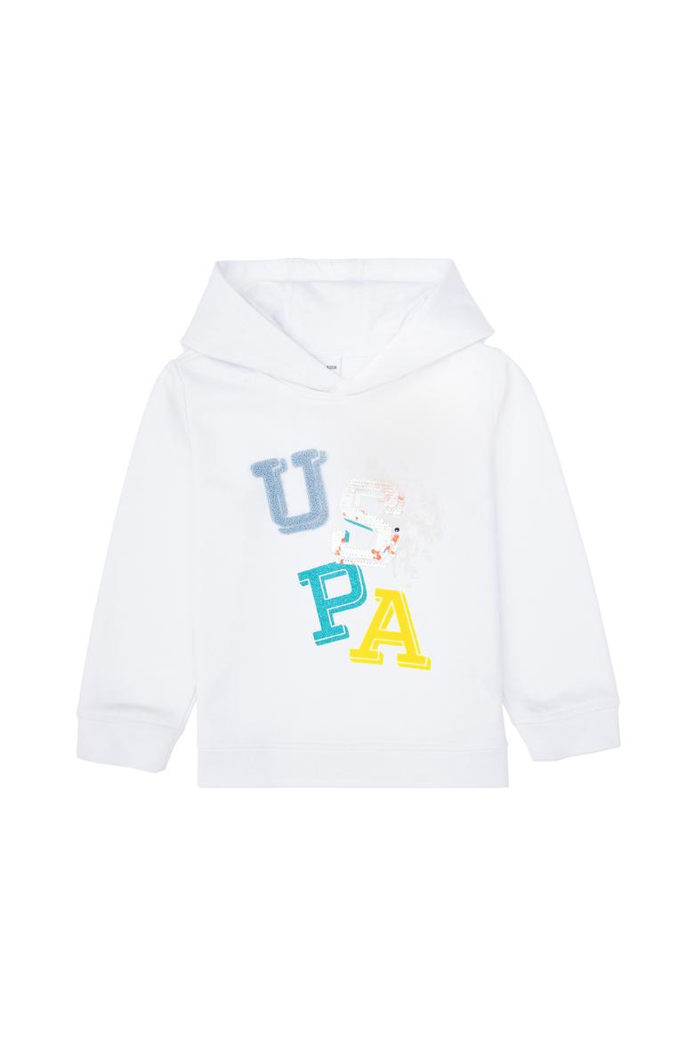 Kız Çocuk Beyaz Kapüşonlu Sweatshirt - 50298119010