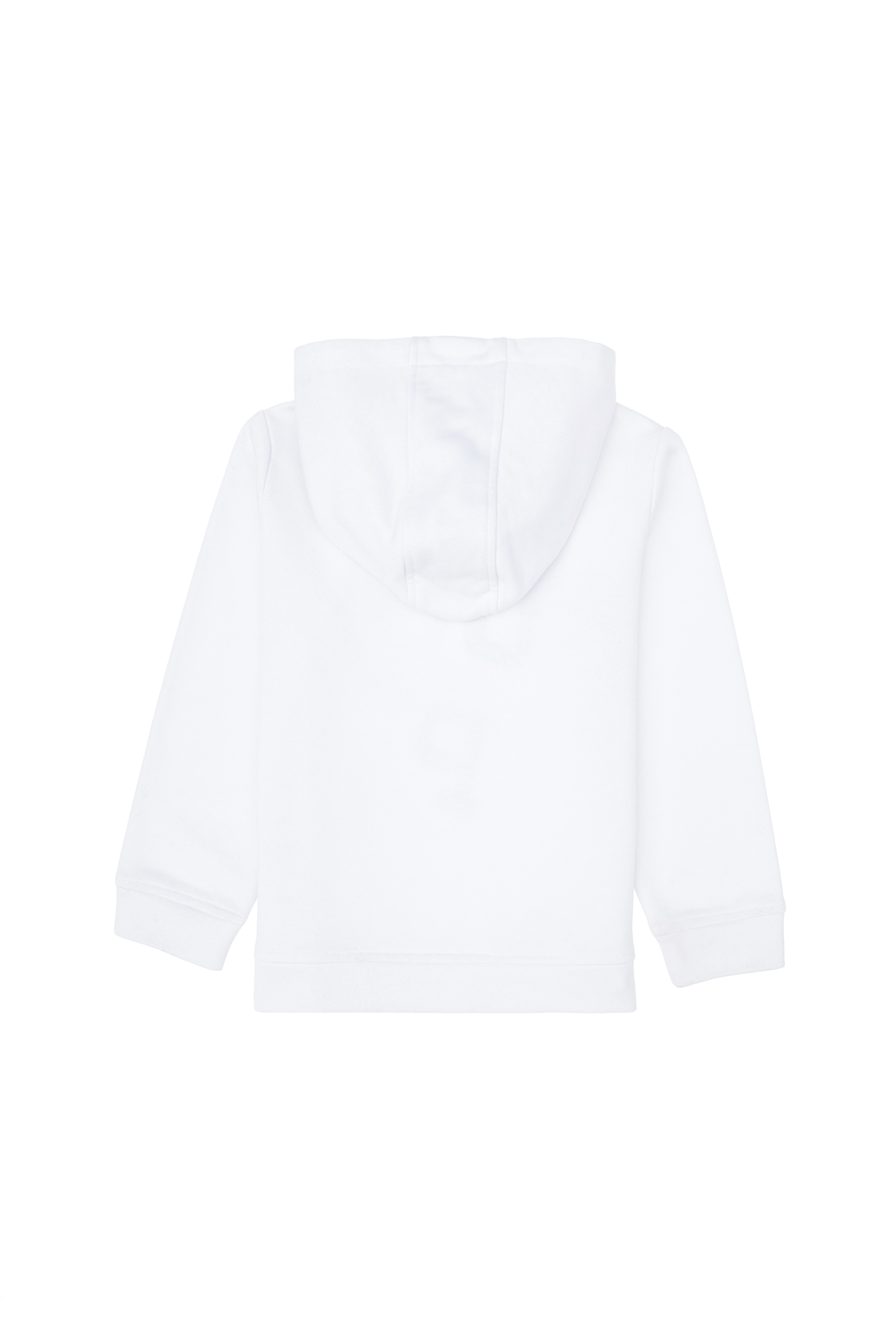 Kız Çocuk Beyaz Kapüşonlu Sweatshirt - Image 4