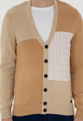 Erkek Kum Triko Hırka - 50293096016