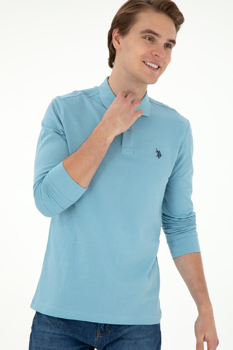 Erkek Mavi Basic Sweatshirt - 50253121086