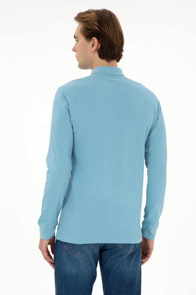 Erkek Mavi Basic Sweatshirt - 50253121086