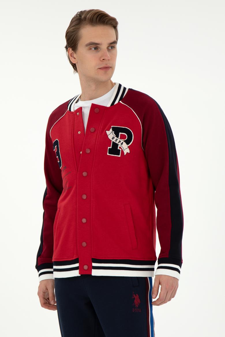 Erkek Kırmızı Örme Hırka