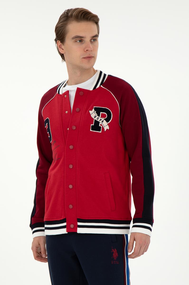 Erkek Kırmızı Örme Hırka